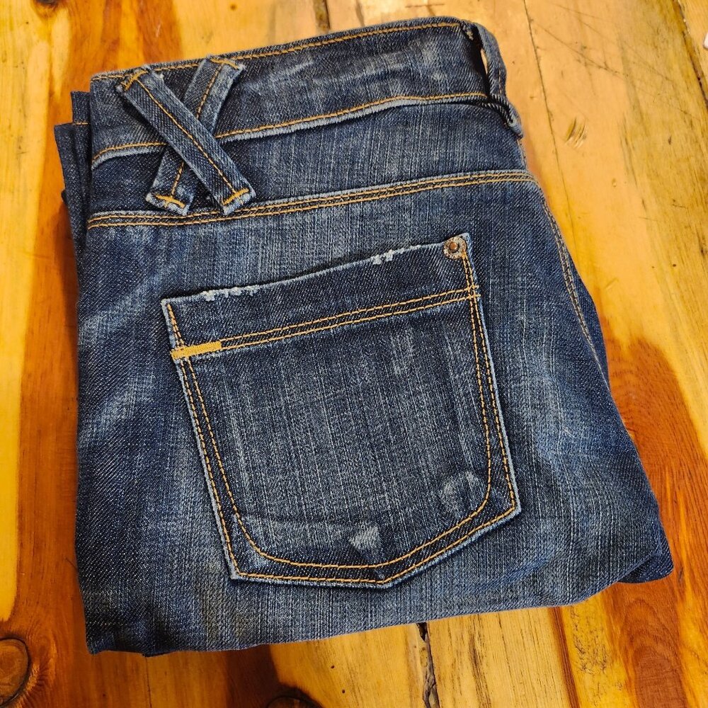 Banana Republic Women's Size 2 Jeans Dark Wash Straight Leg Denim Style 489530 - Picture 7 of 7